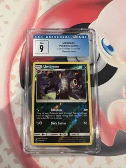 2018 Pokemon Sun & Moon Umbreon RH Lost Thunder CGC 9 Pokemon Mint 120/214 - Image 1
