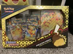 Pokemon TCG Crown Zenith Pikachu VMAX Factory Sealed Special Collection Box - Image 1
