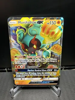 Pokemon TCG Marshadow GX 80/147 Sm-Burning Shadows Holo 2017 Pack Fresh NM - Image 1