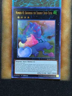 Yugioh Number 41: Bagooska The Terribly Tired Tapir BLRR-EN085 Ultra Rare 1st LP - Image 1