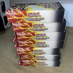 Yu-Gi-Oh TCG Egyptian God Deck Slifer The Sky Dragon Sealed X7 Lot - Image 5