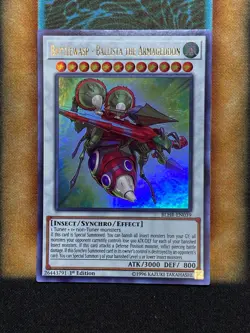 Yugioh Battlewasp - Ballista The Armageddon BLHR-EN039 Ultra Rare 1st Ed NM - Image 1