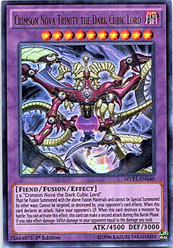 Crimson Nova Trinity The Dark Cubic Lord MVP1-EN040 Yu-Gi-Oh! LP 1st Edition - Image 1