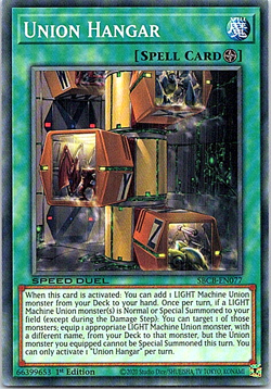 Union Hangar SBCB-EN077 Yu-Gi-Oh! Light Play 1st Edition - Image 1