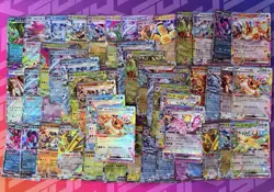 Pokemon 100 Card Japanese Bulk Pack Lot w/ ✨3X Ultra Rare V/EX/VMAX ✨ + FOILS - Image 1