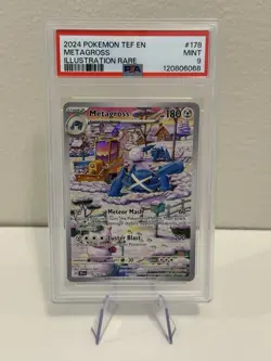 Metagross 178/162 Temporal Forces Illustration Rare Pokemon Card PSA 9 MINT - Image 1