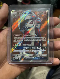 Pokemon TCG Lycanroc GX Full Art Ultra Rare Card Guardians Rising VLP 138/14 - Image 1