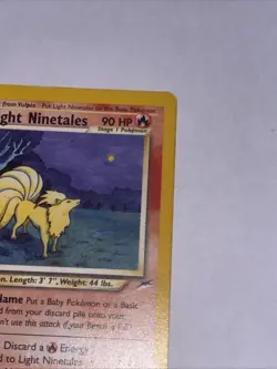 Pokemon TCG Light Ninetales Neo Destiny Card 50/105 - Image 4