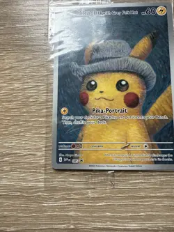 Pikachu With Grey Felt Hat 085 Promo Card Pokemon X Van Gogh Sealed! - Image 2