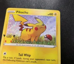 Pikachu SWSH039 (General Mills) Holo Black Star Promo Pokemon Card LP - Image 3