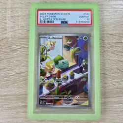 PSA 10 GEM MINT Bulbasaur 143/142 2024 Stellar Crown IR Rare Pokemon Card - Image 1