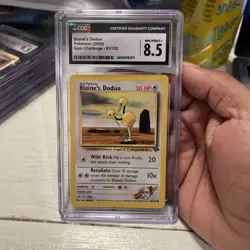 Pokemon TCG Blaine's Doduo Gym Challenge Common Card 61/132 CGC 8.5 - Image 1