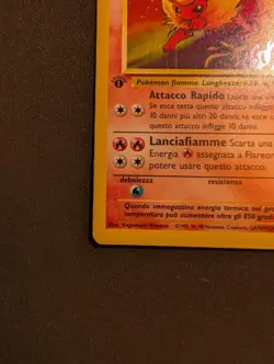 Italian Pokemon TCG Flareon Jungle Holo Card 3/64 1st Edition Rare - Image 5