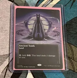 MTG Ancient Tomb (0136) BORDERLESS GALAXY FOIL-EoE Stellar Sights EOS - Image 1