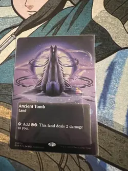 MTG Ancient Tomb (0136) BORDERLESS GALAXY FOIL-EoE Stellar Sights EOS - Image 3