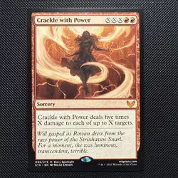 Crackle with Power Strixhaven: School of Mages Regular Mythic Rare MTG NM - Image 1