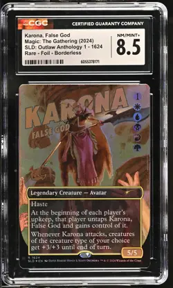 KARONA, FALSE GOD Secret Lair Foil Outlaw CGC 8.5 MTG [Nostalgium] - Image 1