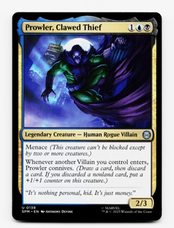Prowler, Clawed Thief [Marvel's Spider-Man] MTG NM/M 💧💀 - Image 3