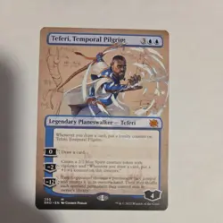 Magic the Gathering MTG The Brothers' War TEFERI, TEMPORAL PILGRIM Borderless - Image 1