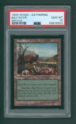 Bad River 1996 Mirage MTG Magic The Gathering PSA 10 - Image 1