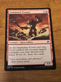 MTG Edge of Eternities - Vaultguard Trooper - EOE 166 - Regular - Image 1