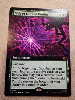 Web of Life and Destiny - #268 (Extended Art) Marvel's Spider-Man Regular - Mtg - Image 1