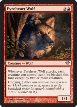 Pyreheart Wolf - Light Play MTG Dark Ascension - Image 1