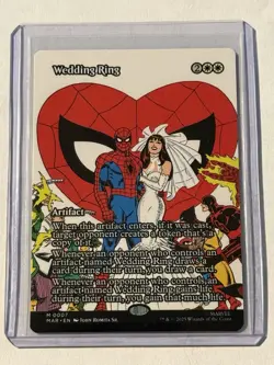 Wedding Ring Borderless Marvel's Spider-Man MTG Regular - Image 1