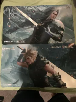 MTG MagicCon Las Vegas 2025 Final Fantasy Ultra Pro Foil playmat Cloud Sephiroth - Image 1