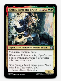 Rhino, Barreling Brute [Marvel's Spider-Man] MTG NM/M 🔥🌳 - Image 1