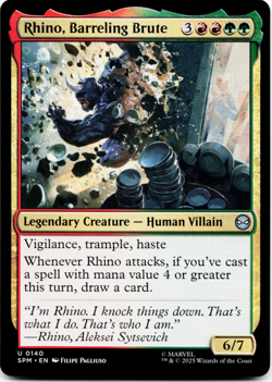 Rhino, Barreling Brute [Marvel's Spider-Man] MTG NM/M 🔥🌳 - Image 3