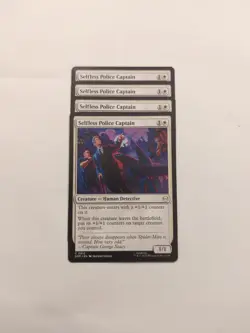 (4) Selfless Police Captain *PLAYSET* Marvel's Spider-Man Regular NM MTG - Image 1