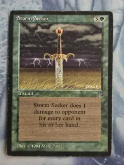 Storm Seeker x 3 - Legends - Magic the Gathering - MTG - Heavy Play - Image 2