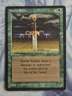 Storm Seeker x 3 - Legends - Magic the Gathering - MTG - Heavy Play - Image 4