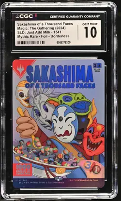 SAKASHIMA OF A THOUSAND FACES Secret Lair Foil Just Add Milk CGC 10 MTG - Image 1