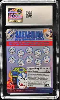 SAKASHIMA OF A THOUSAND FACES Secret Lair Foil Just Add Milk CGC 10 MTG - Image 2