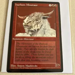 MTG Magic The Gathering - Hurloom Minotaur - Oversized Summon 6x9 Promo Card - Image 1
