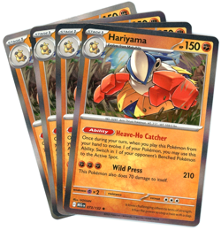 x4 Hariyama (Holo) 073/132 - Mega Evolution - Pokemon - NM/M Ships Now - Image 1