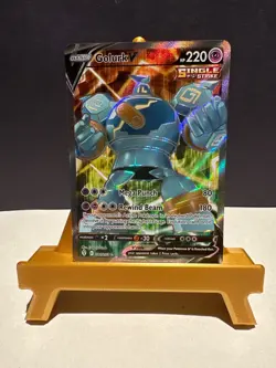 Pokemon TCG Golurk V (Full Art) 181/203 SWSH07: Evolving Skies Holo - Image 1
