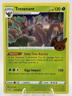 Trevenant 017/196 Halloween 2023 Trick or Trade Holo Rare Pokemon TCG - NM - Image 1