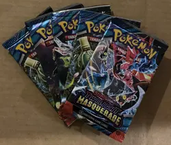 FIVE Pokemon TCG S&V Twilight Masquerade Booster Packs - 5 Packs - Sealed - B1 - Image 2