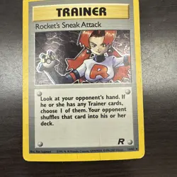 2000 Pokemon Team Rocket First Edition Rocket's Sneak Attack #16/82 - Image 1