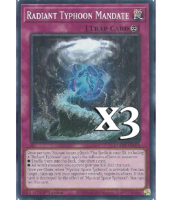 3X Radiant Typhoon Mandate DOOD-EN076 C Doom of Dimensions NM 1st Ed Yugioh - Image 1