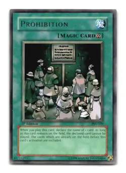 Prohibition - PSV-039 1st Edition Rare - YuGiOh-LP - Image 1