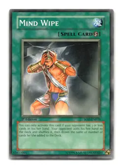 Mind Wipe - SOD-EN039 1st Edition - YuGiOh-LP - Image 1