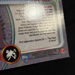 Gengar #94 Blue Logo Topps Non Holo TV Animation Pokemon Card - Image 3