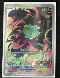Pokemon Mega Evolution Bulbasaur Promo Card Illustration - Image 1