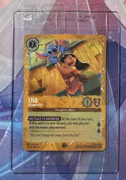 Disney Lorcana Lilo - Escape Artist 25/P2 Sealed Promo Card Holo - Image 1