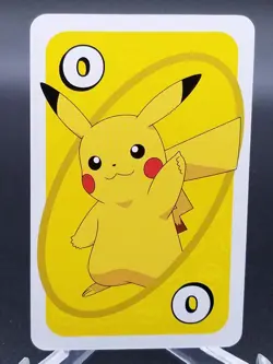 Pikachu Yellow #0 Pokemon Mattel Japanese UNO Card NM/MINT - Image 1