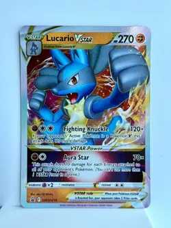 Lucario VSTAR - SWSH214 - Pokemon Sword & Shield Promo Ultra Rare Card NM - Image 1